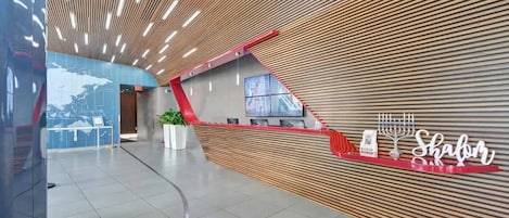 Lobby and the front desk