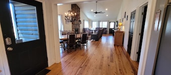 Creekside cascades is a beautiful 3 bedroom waterfront cabin on 2 acres!