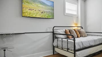 Desk, iron/ironing board, travel crib, free WiFi