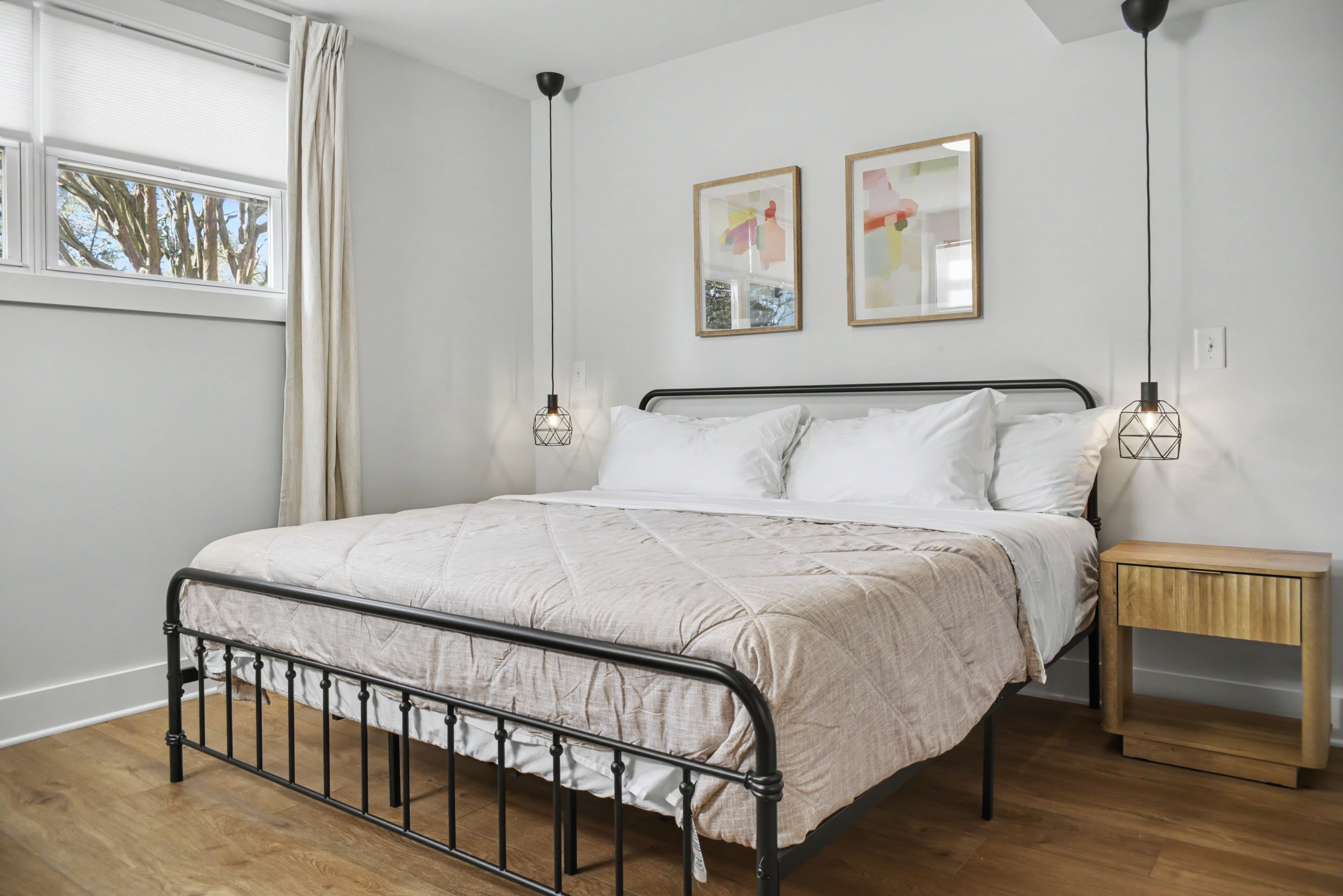Desk, iron/ironing board, travel crib, free WiFi