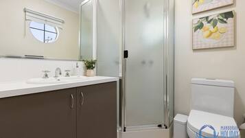 Hair dryer, towels