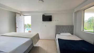 Basic Quadruple Room, Pool View | Free WiFi