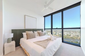Iron/ironing board, Internet, bed sheets - Sleeps 6 with a Balcony | Level 53 Queen's Wharf | 2 Kings + Sofa Bed | Parking (Brisbane City)