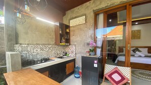 Quarto casal luxo, vista para o parque | Cozinha privada