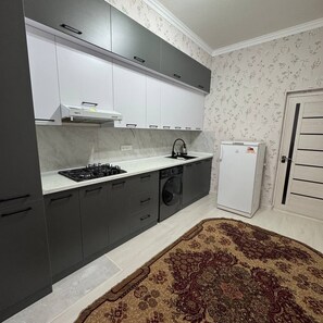 Private kitchen - Art House I Уютная 2-комн. квартира для семей и командировок, Ташкент (Tashkent)