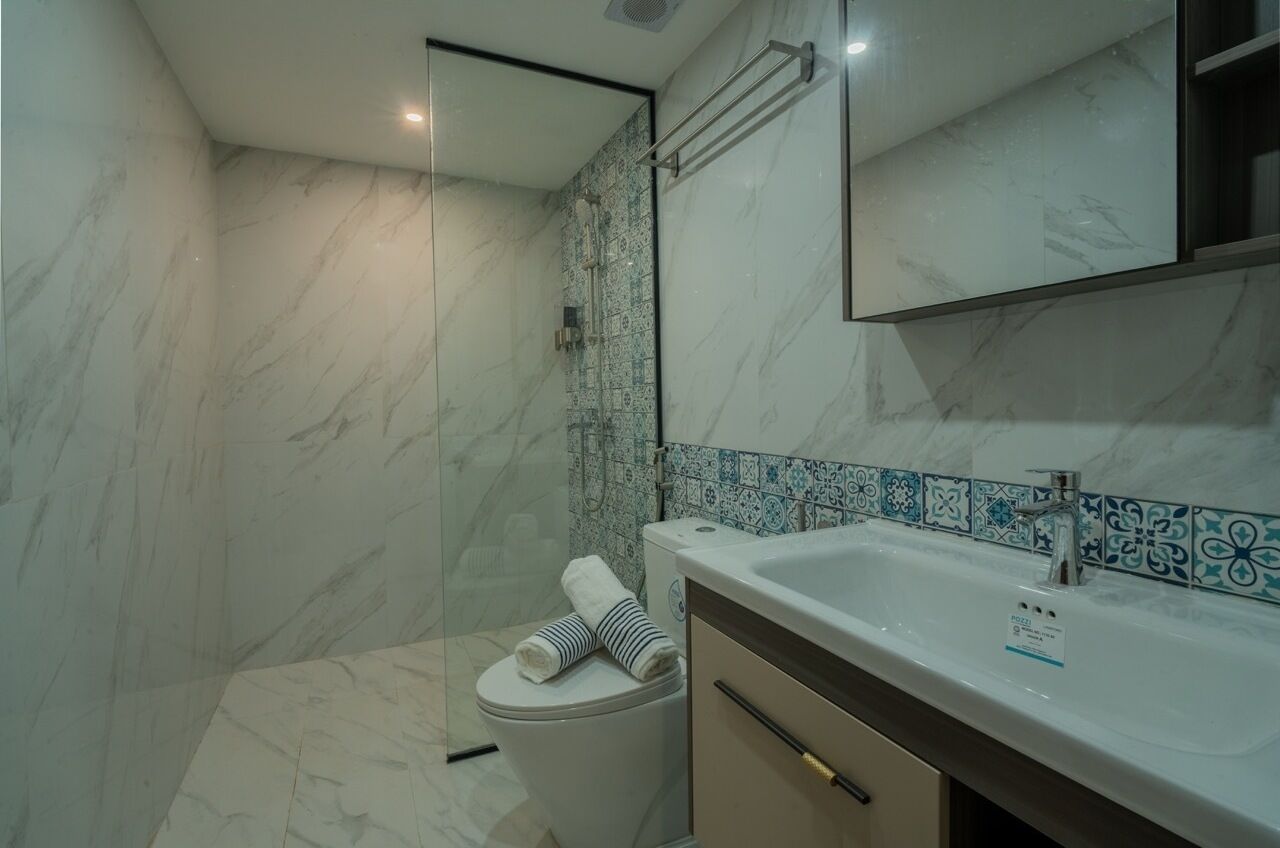 Villa Deluxe, vista al jardín | Baño