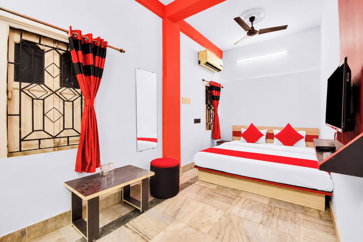 Quarto triplo luxo, ar-condicionado | Vista do quarto