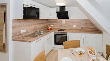 Apartamento clássico, cozinha americana | Cozinha privada