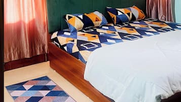 1 habitación, tabla de planchar con plancha, wifi y ropa de cama