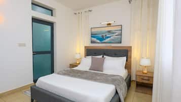 Classic Apartment, Balcony, Partial Ocean View | Desk, laptop workspace, iron/ironing board, free WiFi