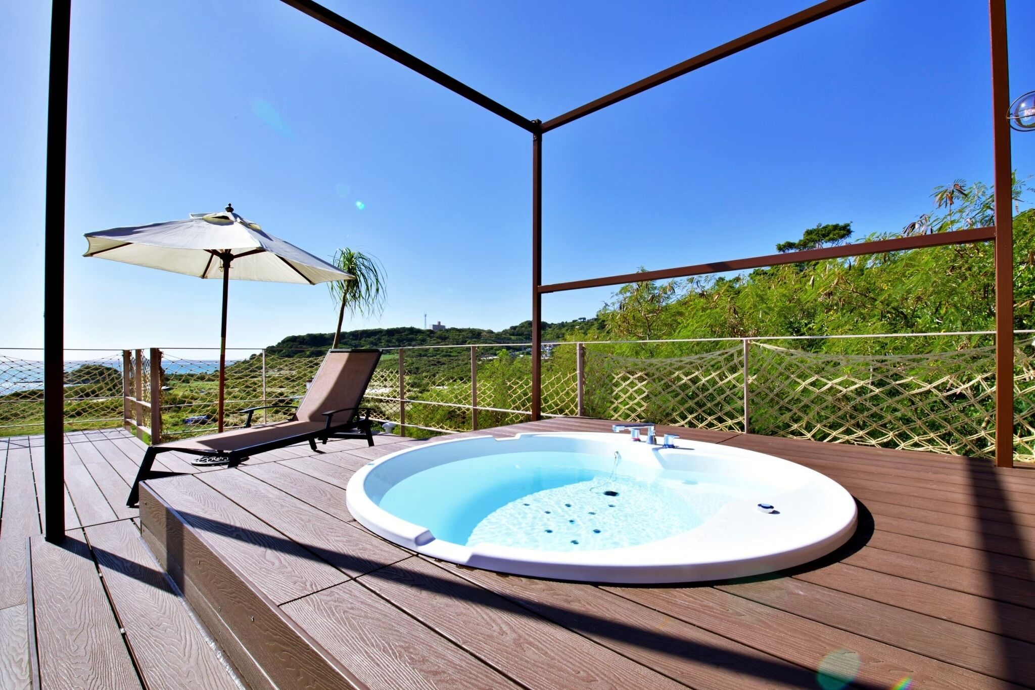 Apartment, Sea View | Outdoor spa tub