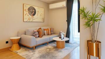 Phòng Suite, 1 giường cỡ king | Phòng khách