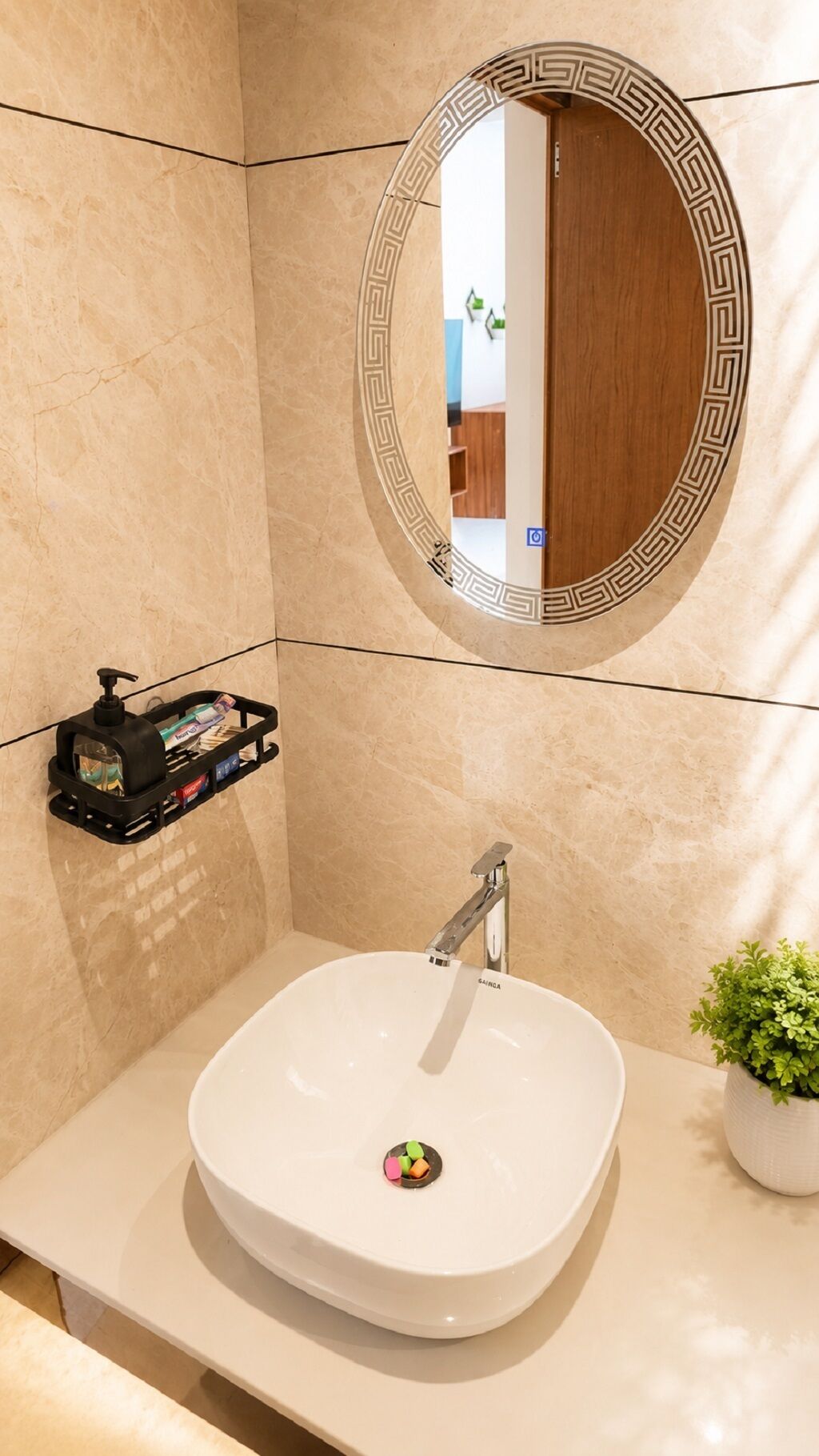 Shower, towels, soap, shampoo