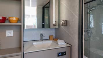 Shower, hair dryer