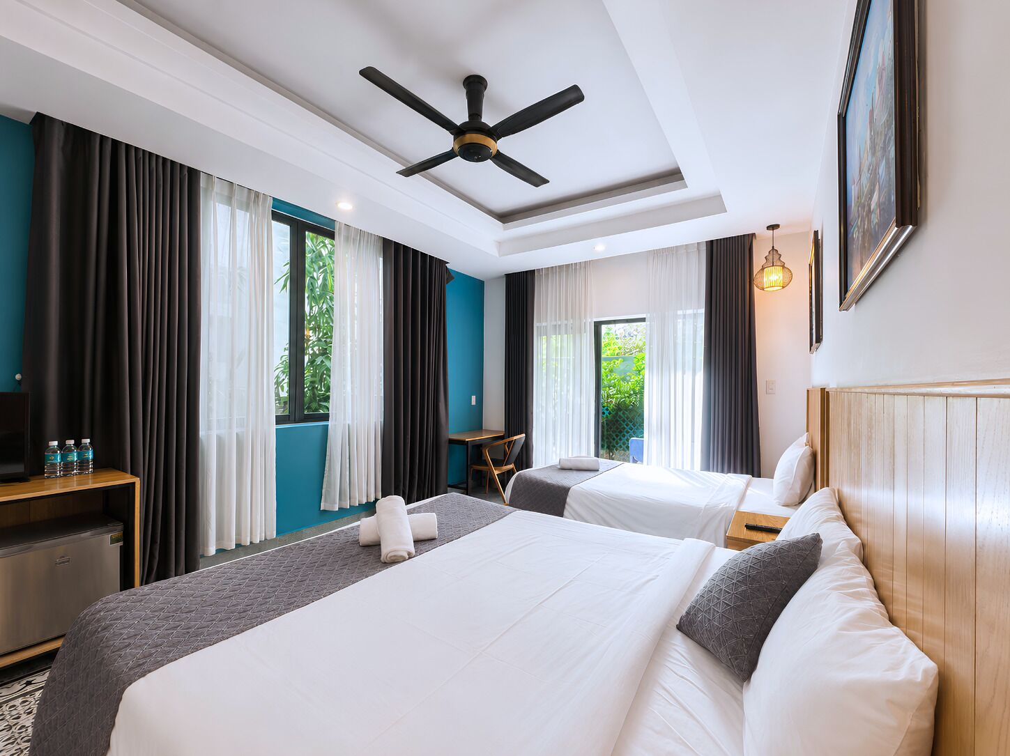 Kamar Triple Deluks | Tirai kedap cahaya, kedap suara, dan Wi-Fi gratis