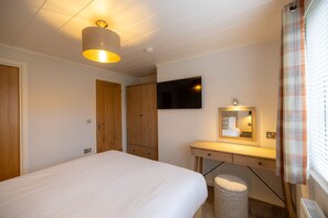 Desk, iron/ironing board, travel cot, free WiFi
