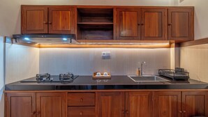 Villa Exclusive, 1 camera da letto, piscina privata | Cucina privata | Frigorifero con congelatore, microonde, piano cottura