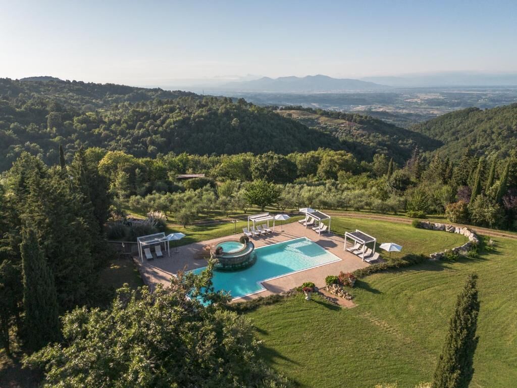 Villa, balcone, vista cortile | Piscina