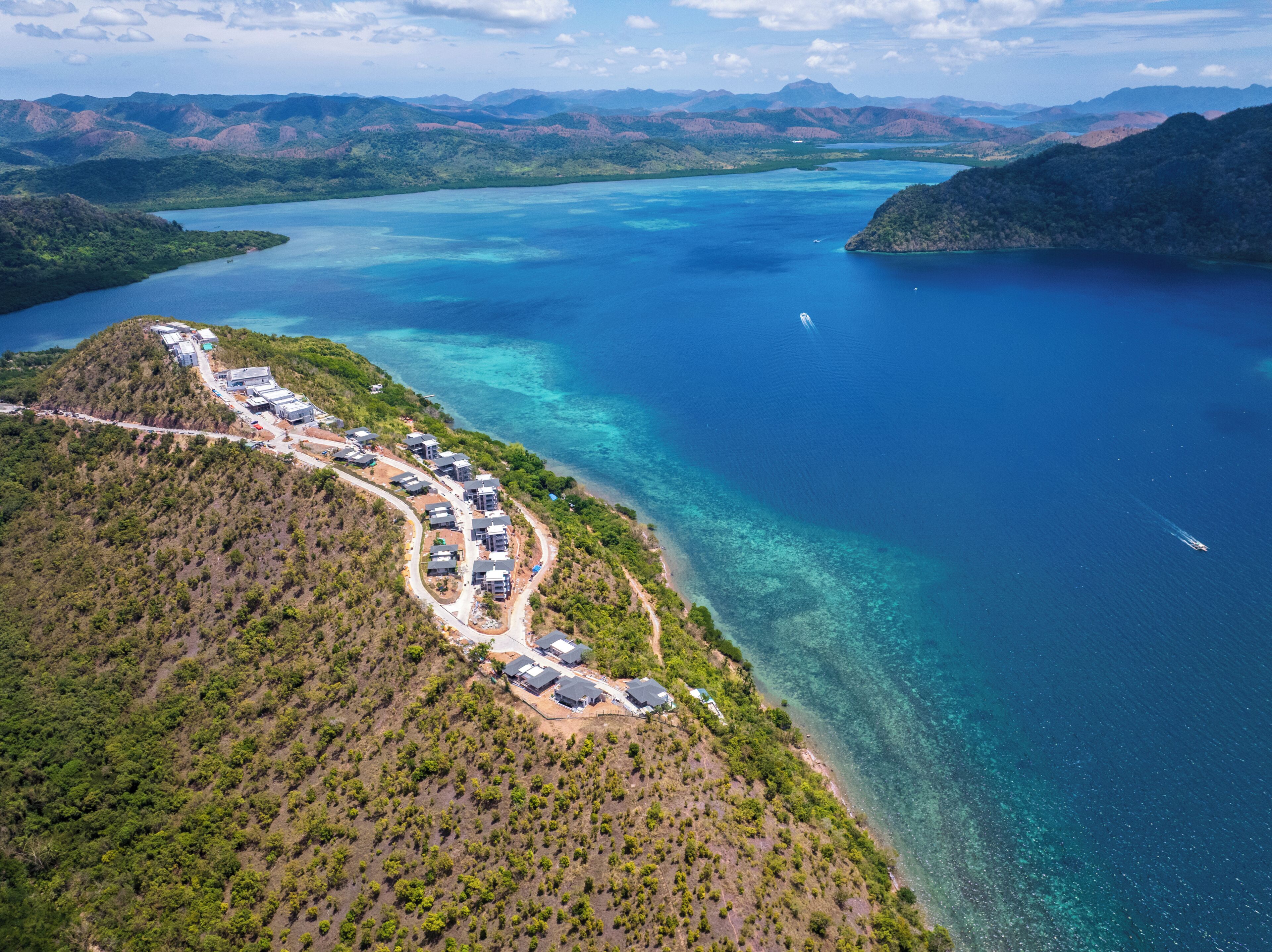 منظر من الجو على ارتفاع عالٍ