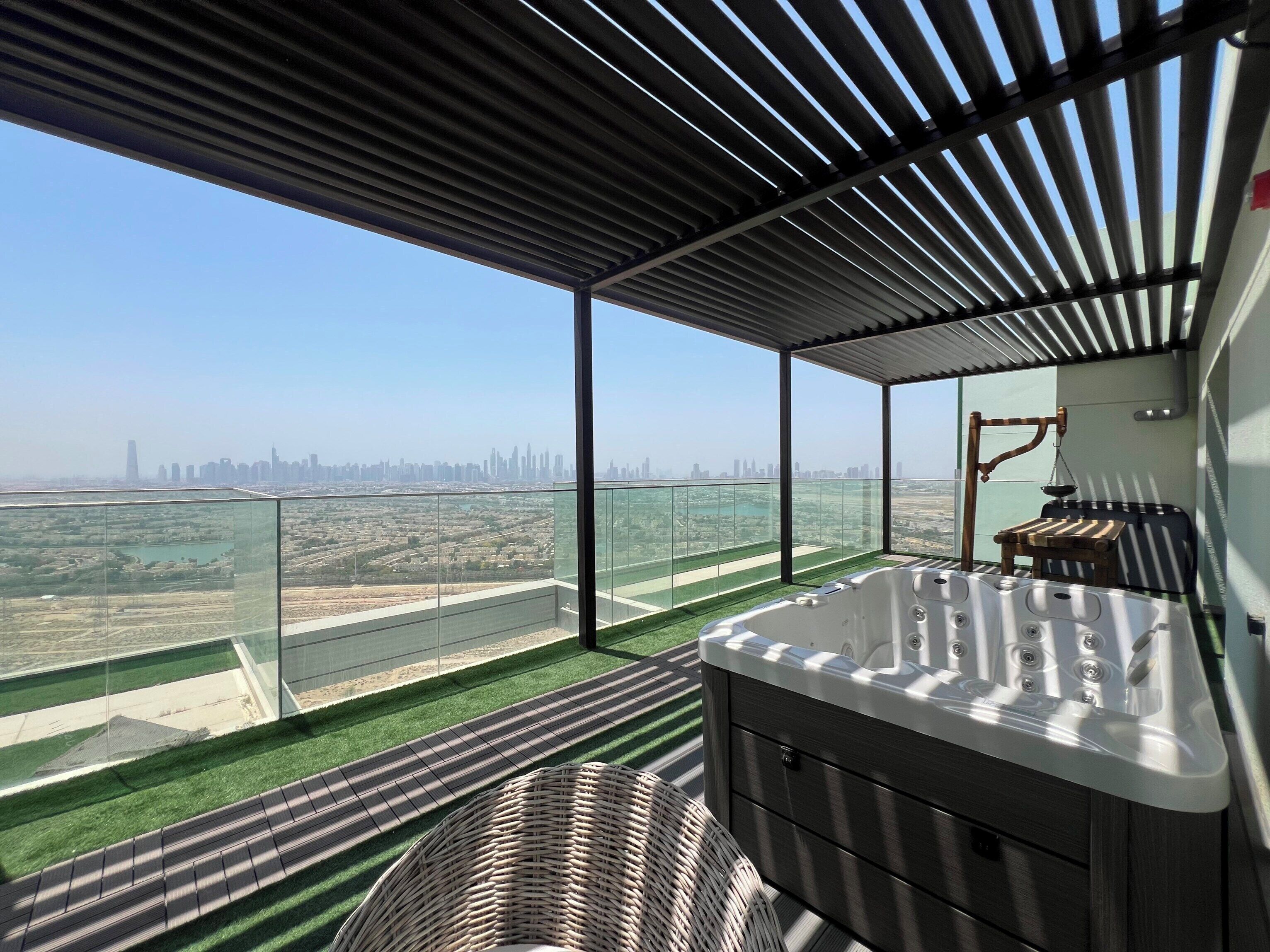 Luxury-Penthouse, 3 Schlafzimmer, Stadtblick | Terrasse/Patio