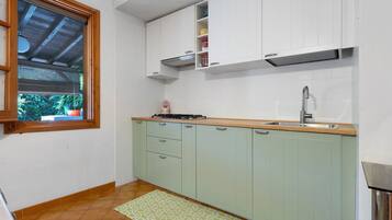 Réfrigérateur, micro-ondes, plaque de cuisson, lave-vaisselle