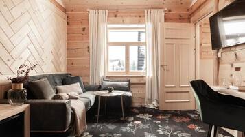 Chambre quadruple Deluxe | Aire de séjour