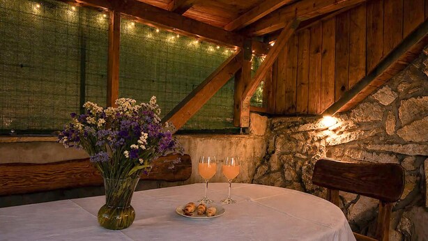 Outdoor dining - 1 bedroom lovely home in Korusce (Korusce)