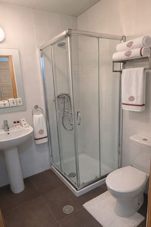 Comfort Double or Twin Room, City View | Bathroom | Shower, free toiletries, towels, soap