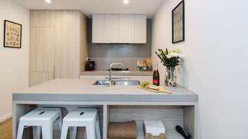 Apartment, 2 Bedrooms, Balcony | Private kitchen
