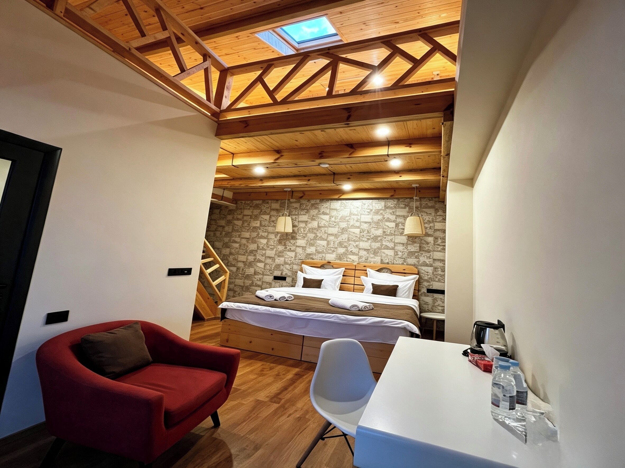 Quadruple Room, Balcony, Mountain View | Hypo-allergenic bedding available, memory foam beds