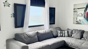 Apartment, 2 Bedrooms, Terrace, Ocean View | Living room - Apartamento con Vistas al Ocenao Atlantico (Santa María de Guía de Gran Canaria)
