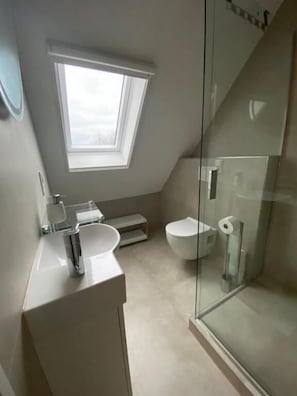 Double Room, Garden View | Bathroom - Pension zum Wohlfühlen Grotheer (Lilienthal)