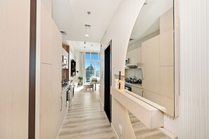 Apartment, Balcony | Private kitchen - Bloomfields Studio in Miraclz By Danube  (Dubai)
