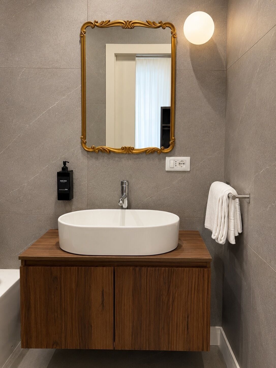 Shower, free toiletries, hair dryer, slippers