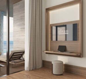 Suite Junior, balcone, vista mare | Interni
