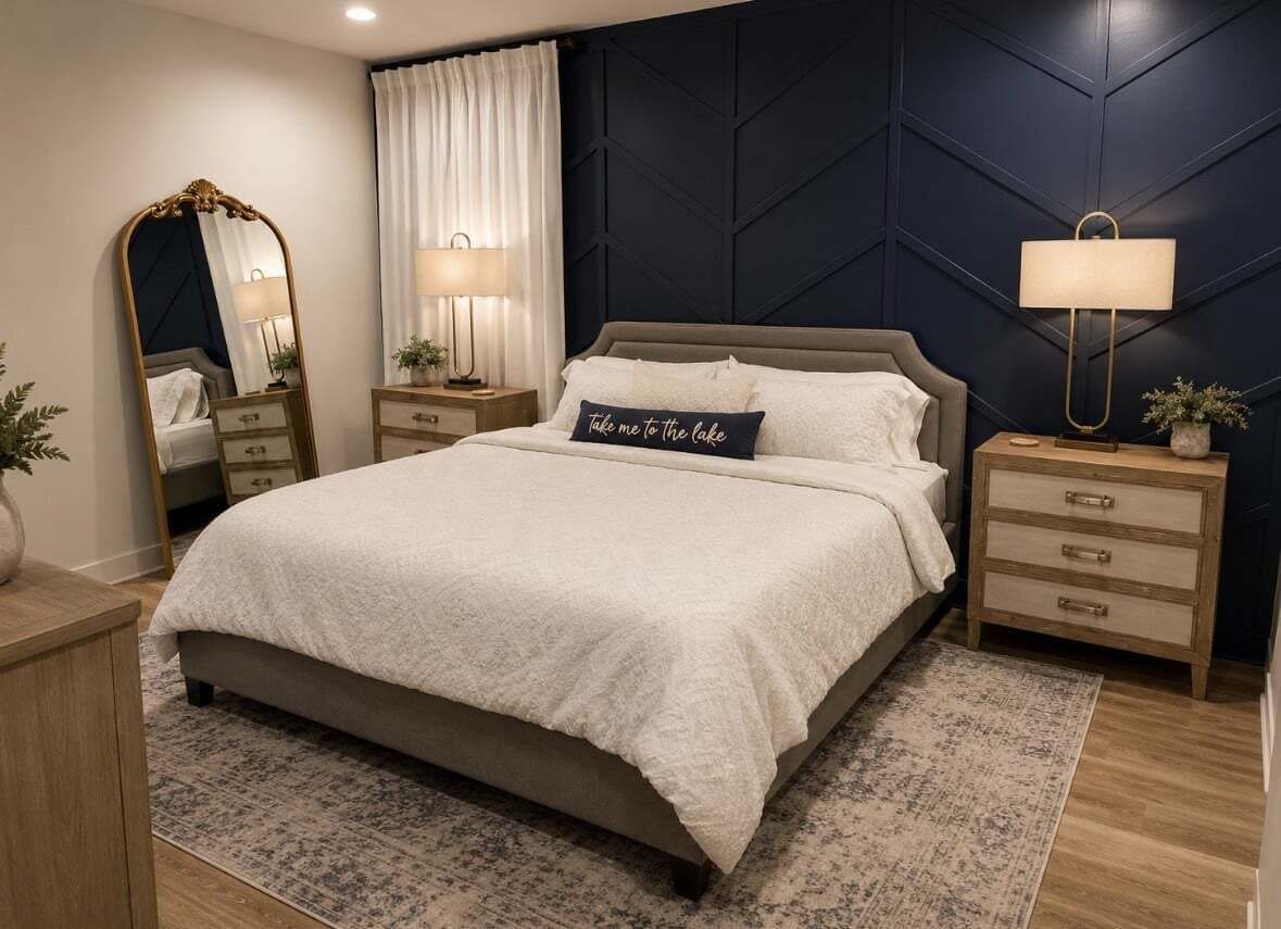 5 habitaciones y espacio para trabajar con laptop 
