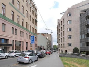 Parkering på området