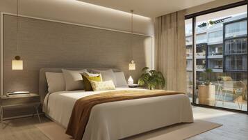 Apartment, 1 Bedroom, Pool View | Iron/ironing board, WiFi (free)