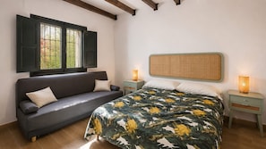 4 habitaciones y ropa de cama 