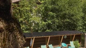 Alberca al aire libre por temporada