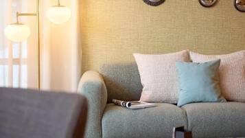 Chalet Supérieur, non-fumeur, vue jardin | Coin séjour