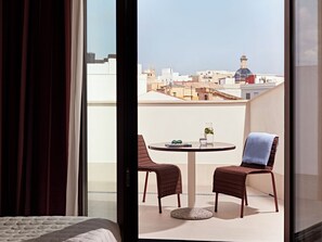 Chambre double, balcon | Terrasse/patio