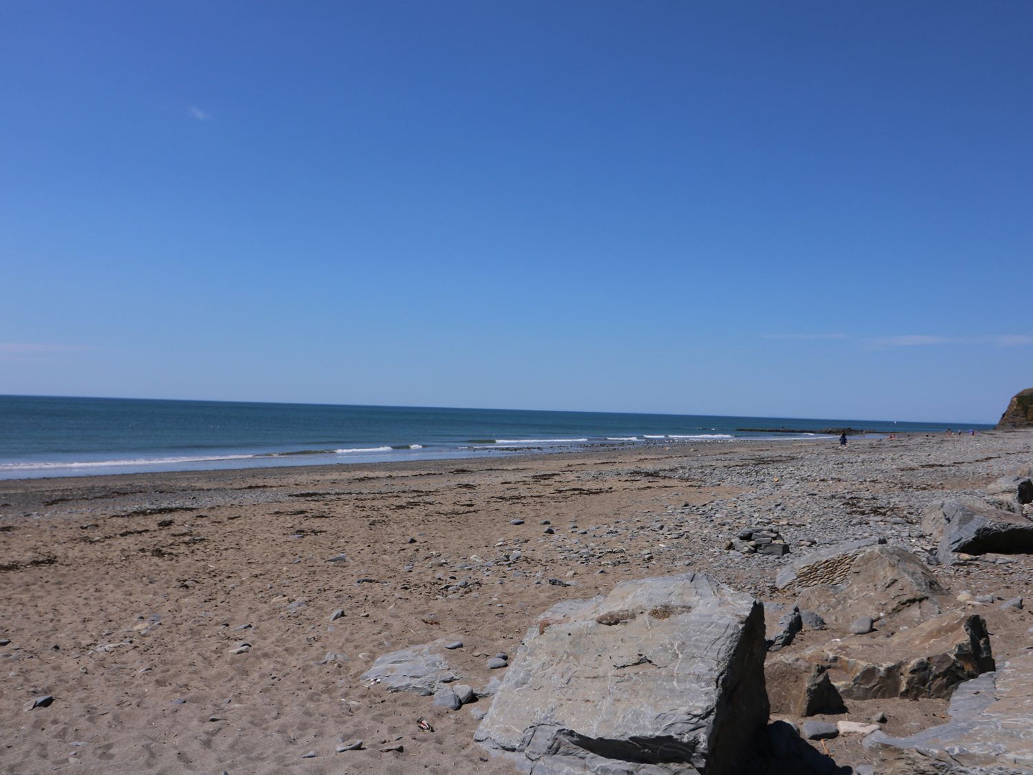 En la playa