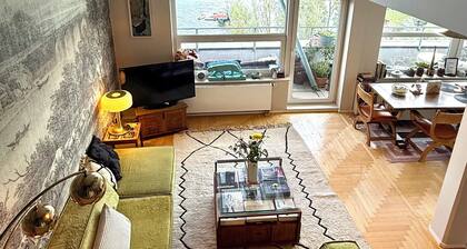 Curated Private Designer Duplex on Berlin's Trendy Waterfront