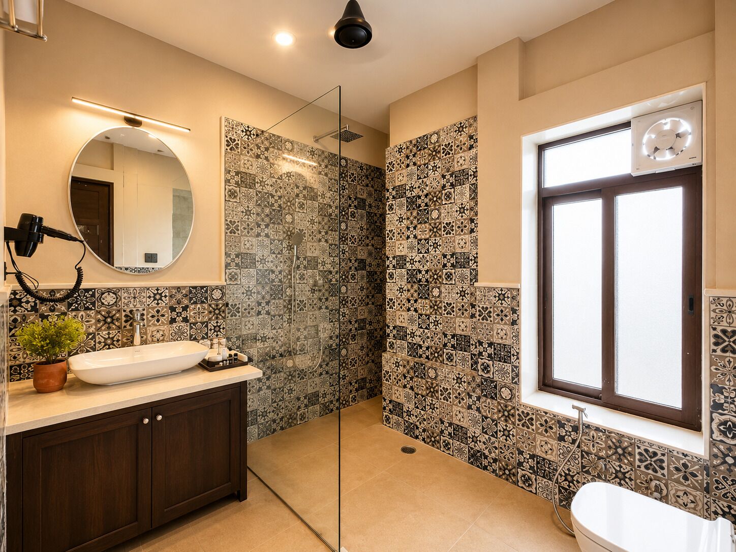 Quarto casal ou duplo luxo, vista para a cidade | Banheiro