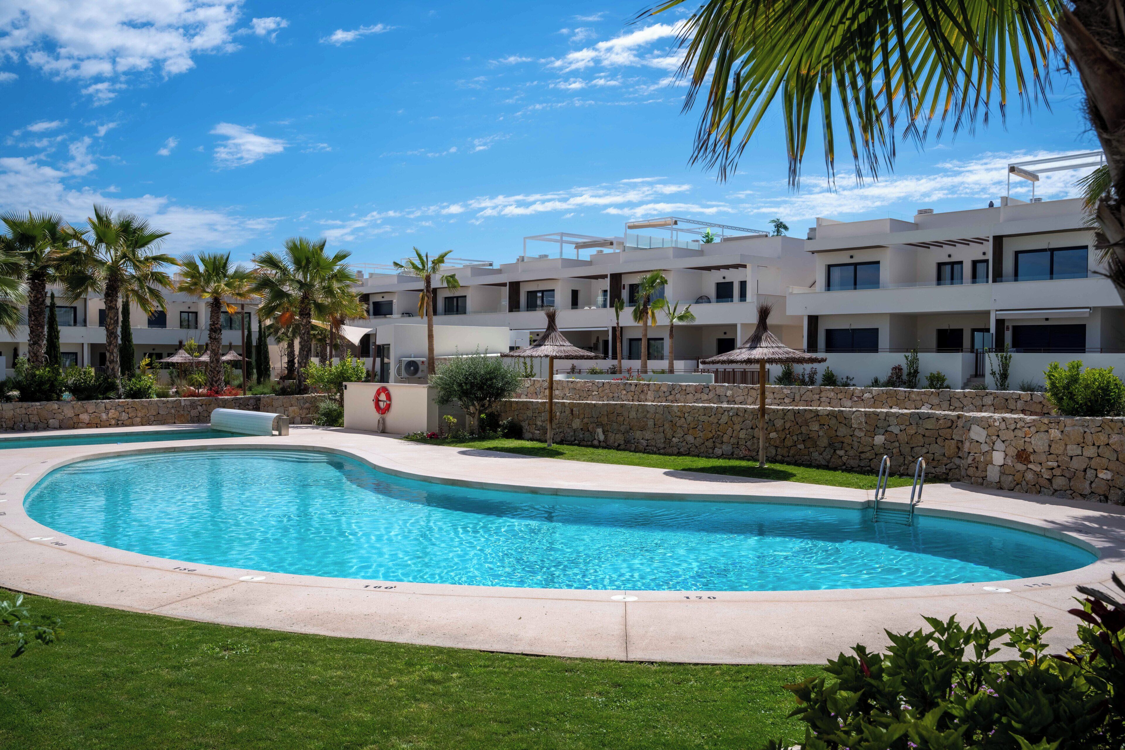 A heated pool