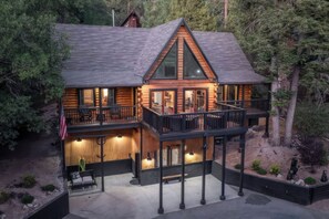 Exterior - Luxe Moonridge Log Cabin w/ Hot Tub + Games + Fire Pit + AC! (Big Bear Lake)