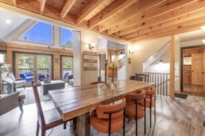 Dining - Luxe Moonridge Log Cabin w/ Hot Tub + Games + Fire Pit + AC! (Big Bear Lake)