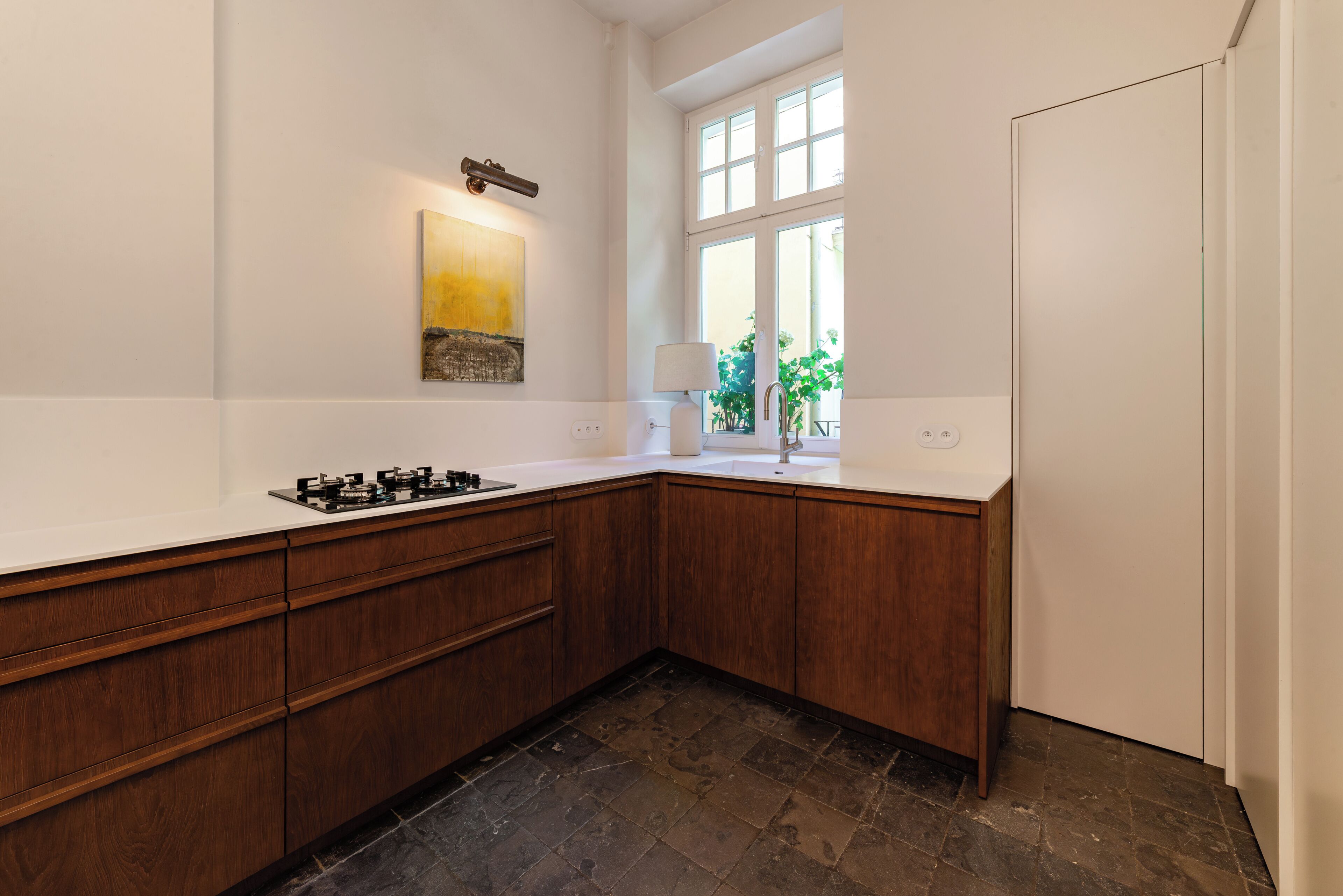 Superior appartement, terras, uitzicht op tuin | Privékeuken