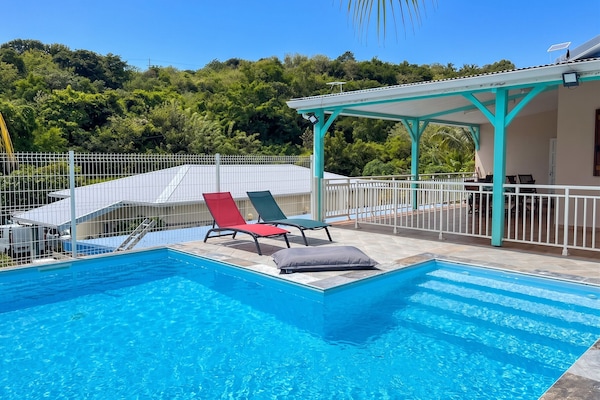 Vue sur piscine